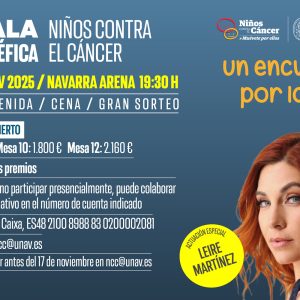 Mesa 12 comensales - XII Gala Benéfica Niños Contra el Cáncer en Pamplona